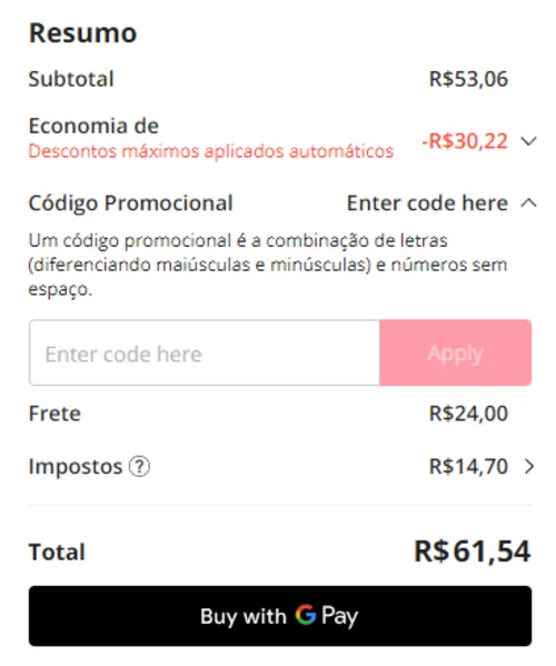 Imagem na descrição da promoção