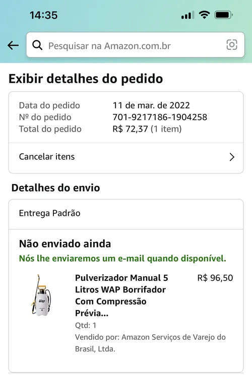 Imagem na descrição da promoção