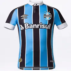 Camisa Grêmio I 19/20 Umbro Masculino - Azul + Preto