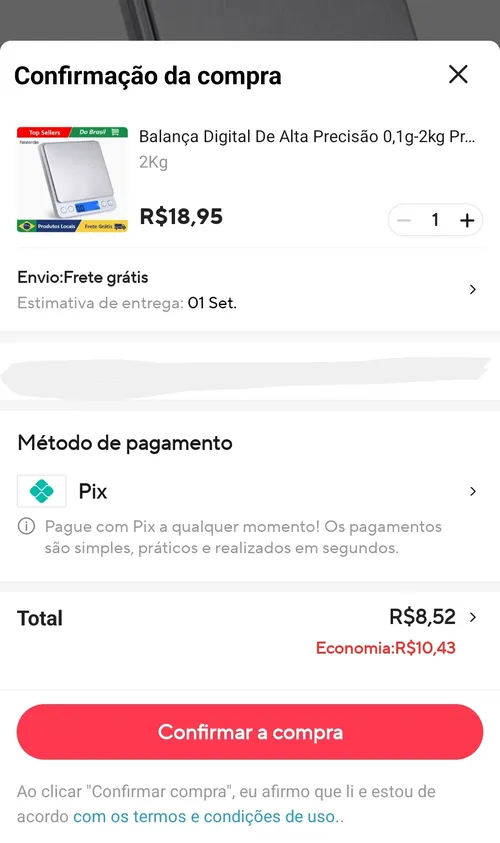 Imagem na descrição da promoção