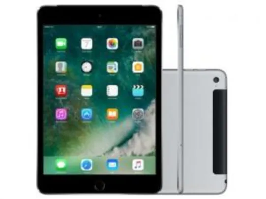 iPad Mini 4 Apple 128GB Cinza Tela 7,9” Retina 4G - magazine