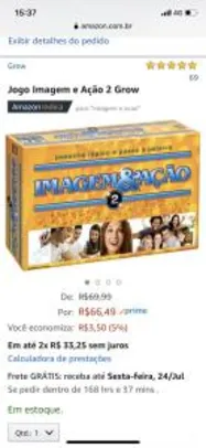 Jogo Imagem e Ação 2 Grow R$ 67