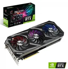 Placa de Vídeo Asus, ROG Strix, Geforce RTX 3070, 8GB, GDDR6, 256bit, ROG-STRIX-RTX3070-O8G-GAMING | R$ 7.481