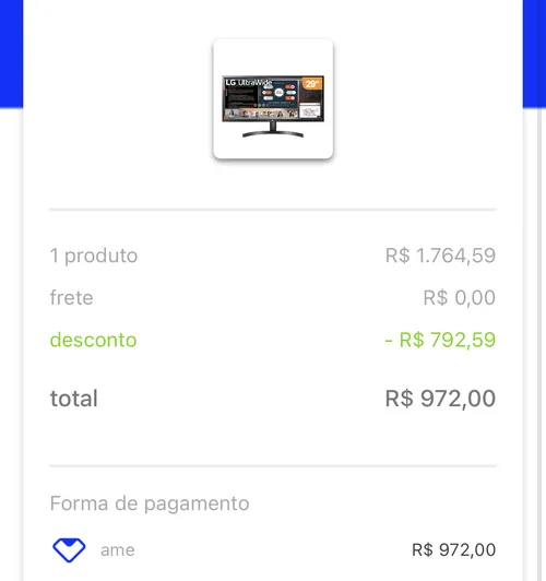 Imagem na descrição da promoção