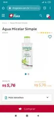 Água micelar simple 200ml