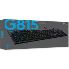 Teclado Mecânico Gamer Logitech G815, Design ultrafino, RGB, Switch GL Tactile Marrom, US | R$850