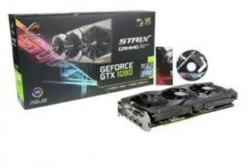 Placa de Vídeo Asus ROG Geforce GTX 1080 Strix Advanced Edition 8GB GDDR5X 256Bit, STRIX-GTX1080-A8G-GAMING