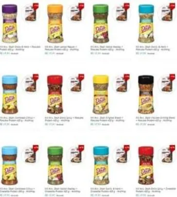 [NetShoes] Kits Tempero Mr. Dash(importado) + Cupcake/Omelette/Pancake ou Milkshake protein Midway por RF$ 18