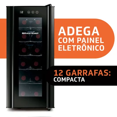 Adega Brastemp 12 Garrafas com painel touch - BZC12BE