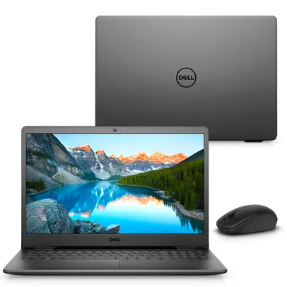 Kit Notebook Dell Inspiron i15-3501-M45PM 15.6 HD 11ª Geração Intel Core i5 8GB 256GB ssd Windows Preto + Mouse