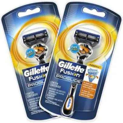 [Submarino] Kit com 2 Aparelhos de Barbear Gillette Fusion Proglide com Tecnologia Flexball - R$ 19,98