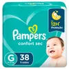 Product image Fralda Pampers Confort Sec Mega Tamanho G - 38 Unidades