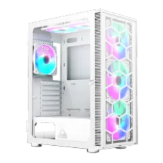 Gabinete Gamer Montech x3 Glass, Mid Tower, White, ATX, 6 Fans, Vidro Temperado