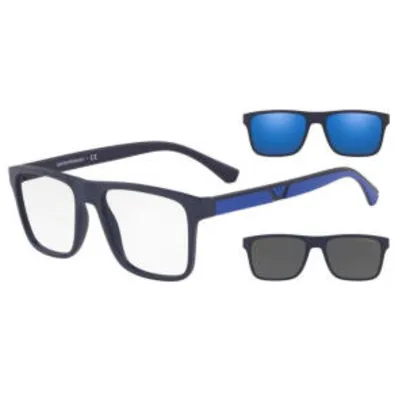 Óculos Empório Armani EA4115 57591W Azul Lente Transparente | R$426