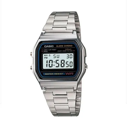 Relógio Casio Vintage Unissex Digital A158WA-1DF | R$140