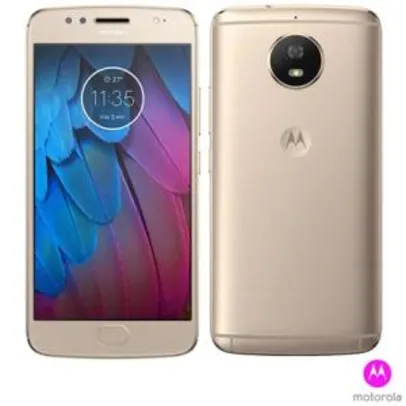 Smartphone Moto G5S Ouro Motorola com Tela de 5,2”, 4G, 32 GB e Câmera de 16 MP - R$881
