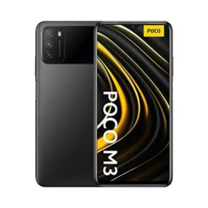 Smartphone Xiaomi Poco M3 64GB 4GB Ram Versão Global Preto | R$1.198