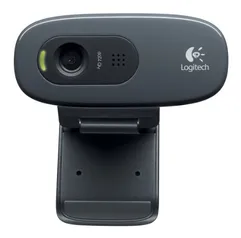 Webcam HD Logitech C270 com Microfone Embutido e 3 MP para Chamadas e Gravações em Vídeo Widescreen