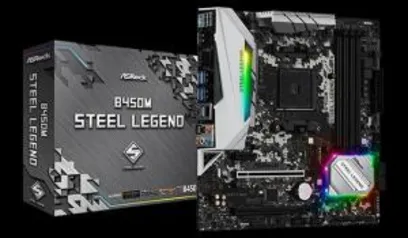 Placa mãe steel Legend B450M - R$ 697