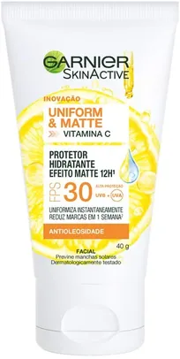 [PRIME DAY] Garnier Protetor Hidratante Facial Efeito Matte Fps30 Uniform&Matte - 40 g. | R$16
