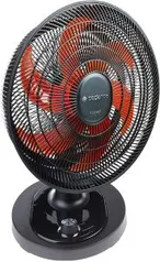 [Prime] Ventilador Turbo Conforto, Preto e Laranja, 110v, Cadence | R$ 119