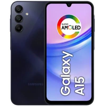 Smartphone Samsung Galaxy A15 128GB Tela 6.5 Super AMOLED 90HZ NFC