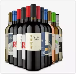 Kit 12 - Kit do Dia - 19,90 por Garrafa - Oferta Exclusiva (12 Vinhos)