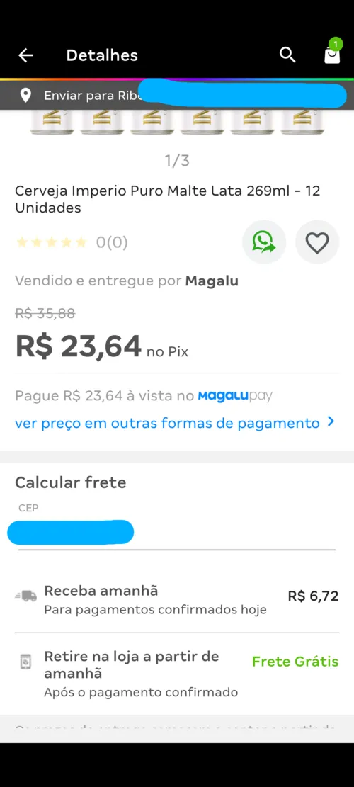 Imagem na descrição da promoção