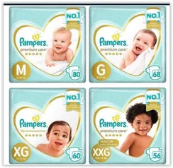 ´[Leve 4] Fralda Pampers Premium Care 