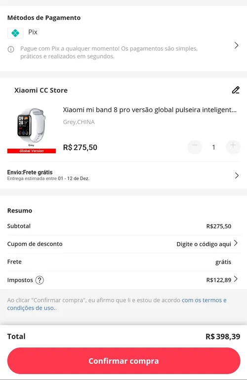 Imagem na descrição da promoção