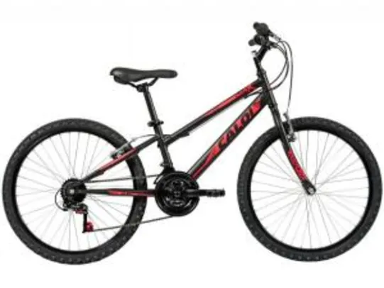 Bicicleta Infantil Aro 24 Caloi Max 21 Marchas - Preto V-Brake R$450
