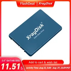 SSD Sata 1TB Xraydisk em metal