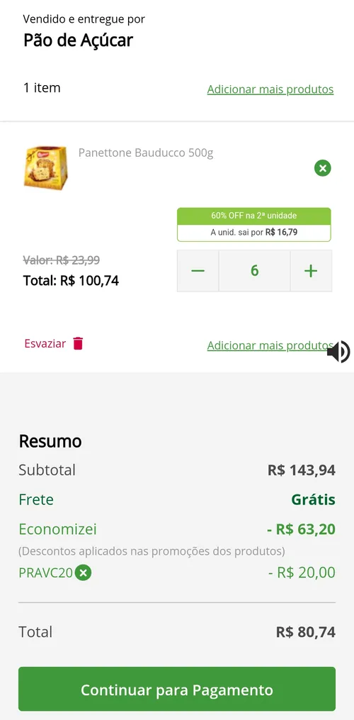 Imagem na descrição da promoção