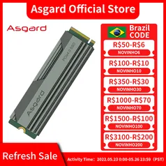 SSD Asgard 1TB AN4 NVME 7500/5500 mb/s
