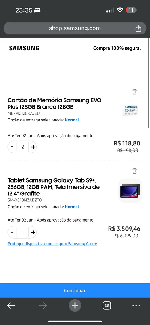 Imagem na descrição da promoção