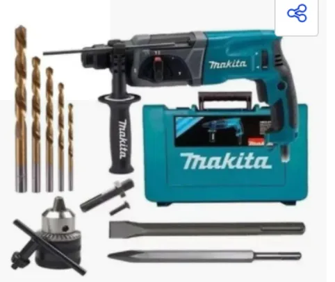 Martelete Combinado Sds Hr2470 800w Makita + Kit Ferramentas