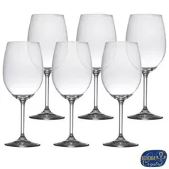 Conjunto de Taças para Vinho em Crystalite de 580 ml com 06 Peças - Bohemia R$69