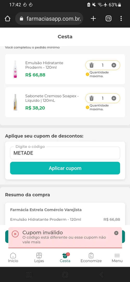 Imagen na descrição da promoção