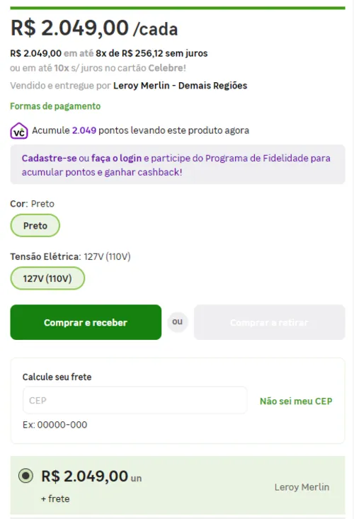 Imagem na descrição da promoção