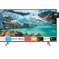 Smart TV LED 50" Samsung 50RU7100 Ultra HD 4K Conversor Digital 3 HDMI 2 USB Wi-Fi [R$200 de volta AME] R$2299