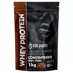 Whey Protein Concentrado 1Kg - Chocolate Belga - Soldiers Nutrition