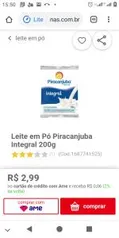 Leite em pó piracanjuba 200gr