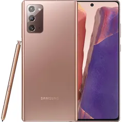 [Reembalado] Smartphone Samsung Galaxy Note 20 256GB 5G Wi-Fi Tela 6.7 Dual Chip 8GB RAM Câmera Tripla + Selfie 10MP - Mystic Bronze