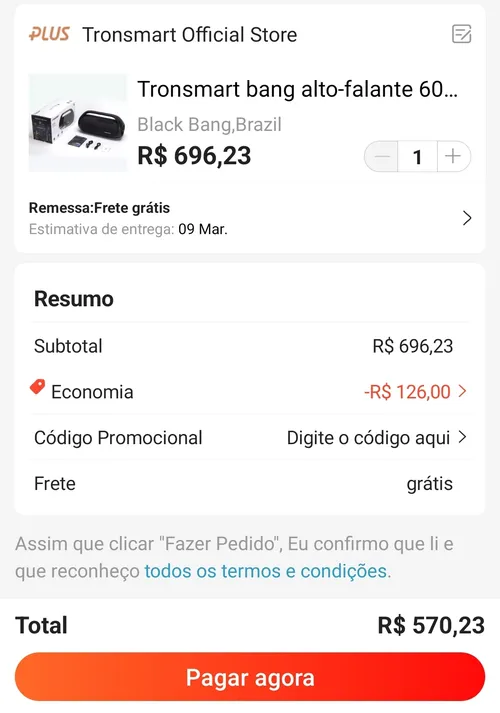 Imagem na descrição da promoção