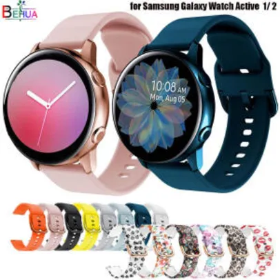 (PRIMEIRA COMPRA R$0,06) Pulseira De Silicone Galaxy Active 2 / Amazfit / Galaxy Watch 3 - R$15