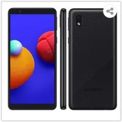 Smartphone Samsung Galaxy A01 Core Preto 32GB | R$ 499