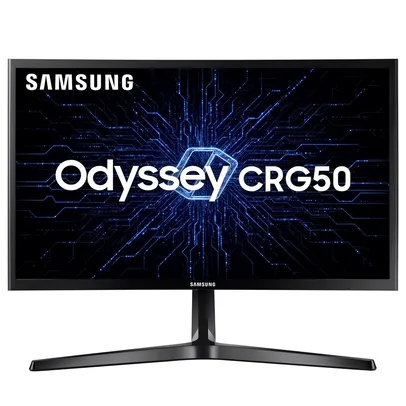 Monitor 24&quot; Gamer Samsung Curvo Full HD CRG50 144Hz 4ms Preto