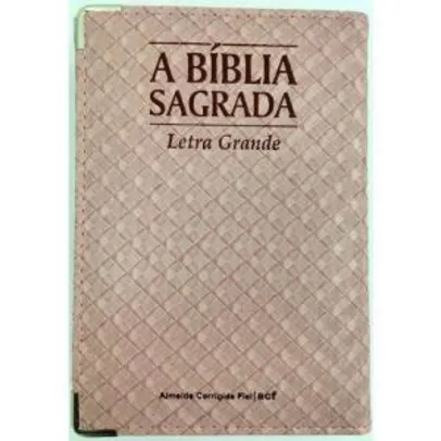 Bíblia carteira espelhada média rosa - Letra grande 19,95 disponível também na cor preta