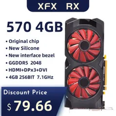 [Aliexpress] Placa de vídeo RX 570 4GB | R$ 455