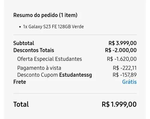 Imagem na descrição da promoção